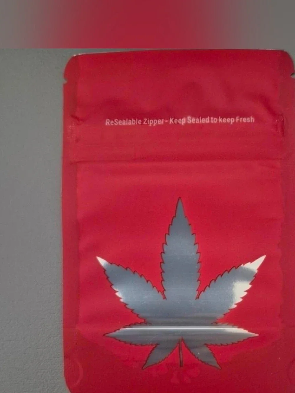 Blue, Green, and Red Party Favor Bags with Leaf Design 50 Count